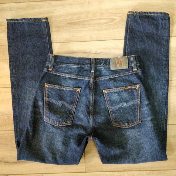 Nudie Jeans Steady Eddie Dark blue 30x30 - Picture 2 of 5